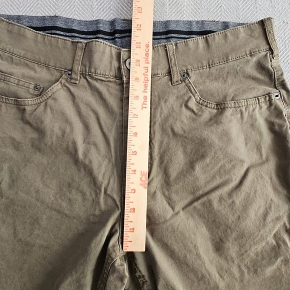 Member's Mark Mason Chino Men's W34xL32 Green Stretch Style M721480 5 Pocket - Picture 12 of 16